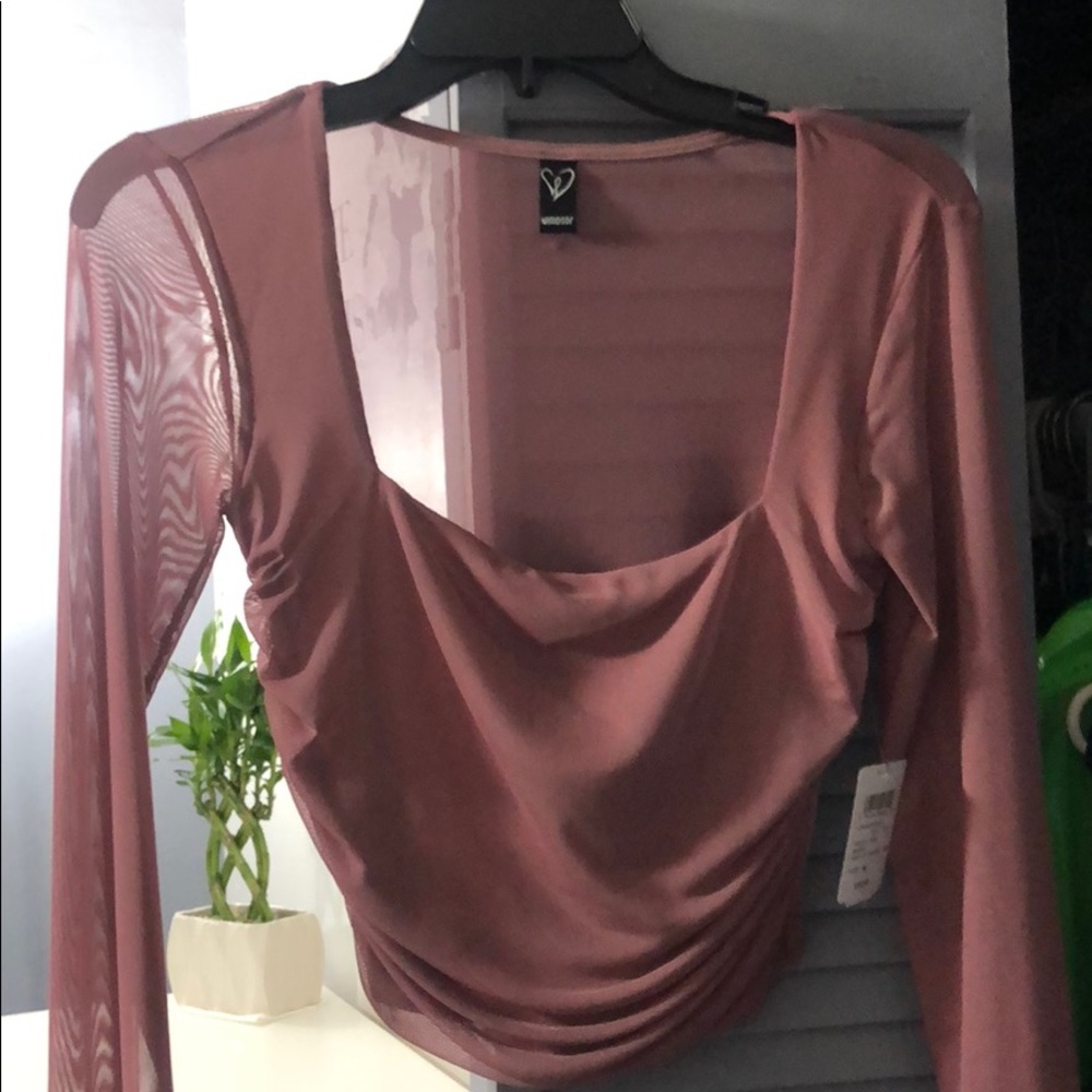 Mauve Pink Crop Top